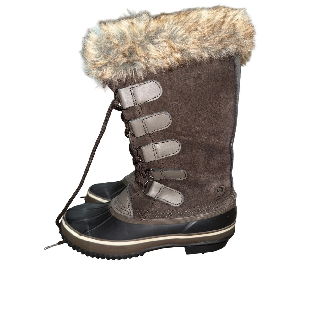 Northside Women Waterproof Insulated Winter Snow Boot  Lined Lace Up Brown Sz‎ 8 - Picture 2 of 7